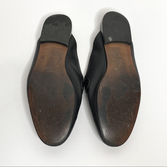 Sam Edelman Black Leather Perri Mule Slides Shoes - Picture 7 of 9